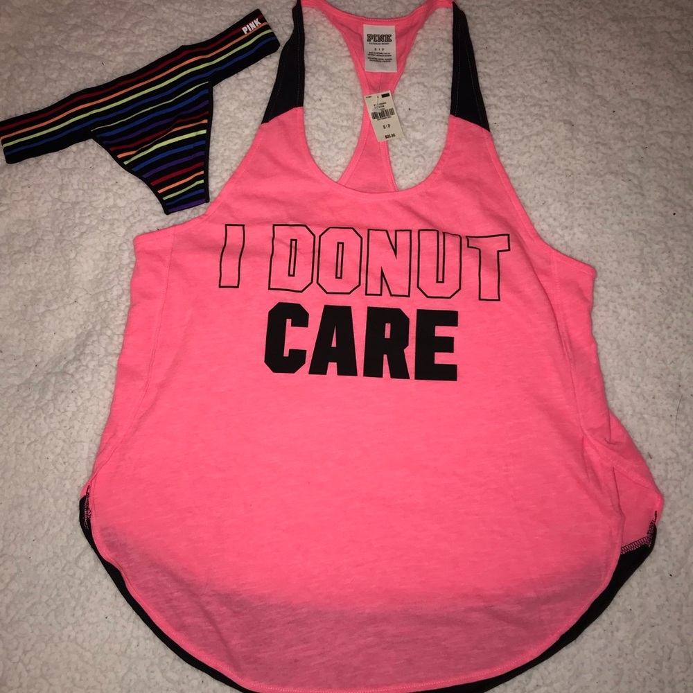 VS/PINK Tank Top & Thong NWT S/XS